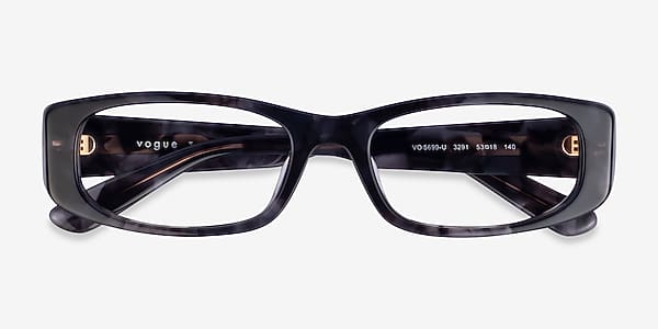 Milky Gray Tortoise Vogue Eyewear VO5699U - Acetate Eyeglasses Milky Gray Tortoise Vogue Eyewear VO5699U - Acetate Eyeglasses