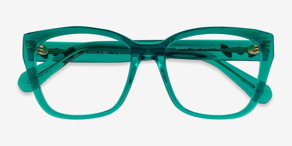 Crystal Green Swarovski SK2008 -  Acetate Eyeglasses