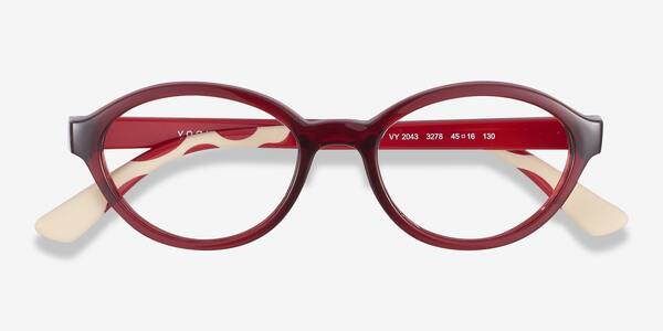 Transparent Red Vogue Eyewear VY2043 -  Plastic Eyeglasses