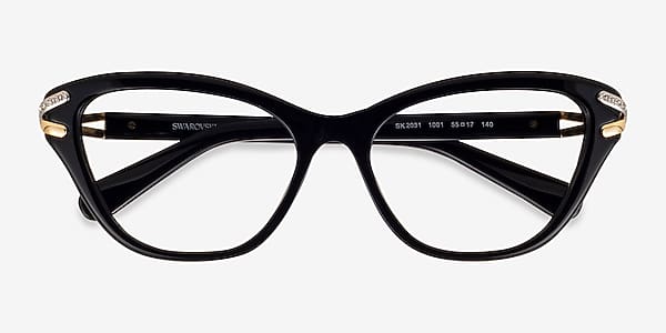 Black Swarovski SK2031 - Acetate Eyeglasses Black Swarovski SK2031 - Acetate Eyeglasses