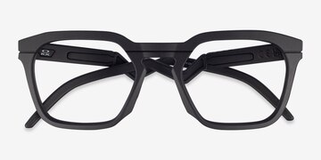 Satin Black Oakley Hstn Sq Rx -  Plastic Eyeglasses