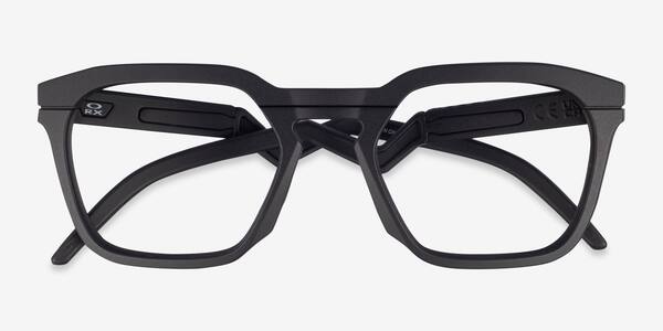 Satin Black Oakley Hstn Sq Rx -  Plastic Eyeglasses