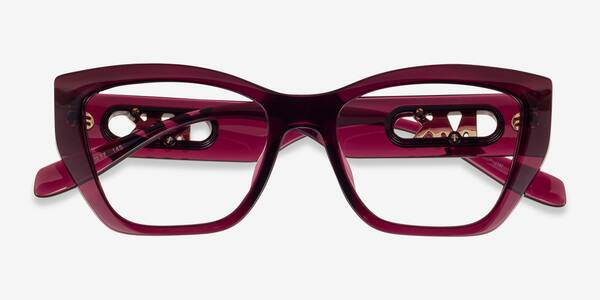 Berry Transparent Michael Kors MK4149U Puglia -  Plastic Eyeglasses