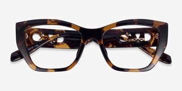 Écaille Noire Michael Kors MK4149U Puglia -  Plastique Lunettes de vue