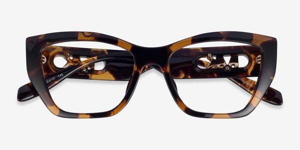 Écaille Noire Michael Kors MK4149U Puglia -  Plastique Lunettes de vue