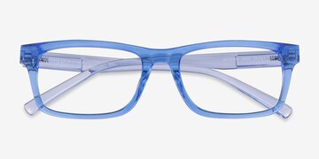 Shiny Transparent Blue Armani Exchange AX3115F -  Acetate Eyeglasses