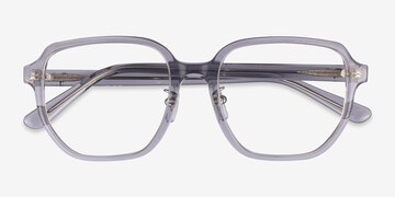 Transparent Gray Ray-Ban RB5424D -  Acetate Eyeglasses