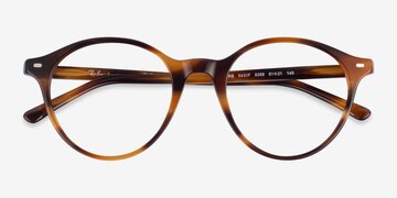 Striped Brown Ray-Ban RB5430F -  Acetate Eyeglasses