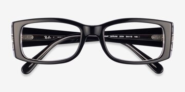 Black On Transparent Ray-Ban RB5434F Miriam -  Plastic Eyeglasses