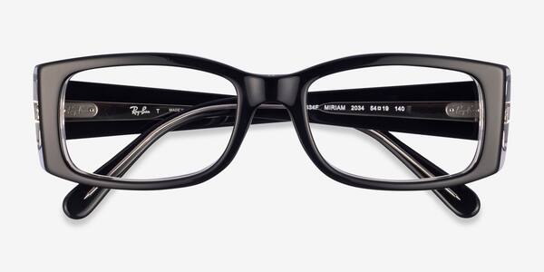 Black On Transparent Ray-Ban RB5434F Miriam -  Plastic Eyeglasses