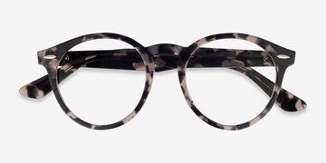 Gray Tortoise Ray-Ban RB7680V Larry -  Acetate Eyeglasses