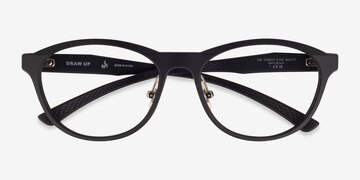 Satin Black Oakley Draw Up -  Plastic Eyeglasses