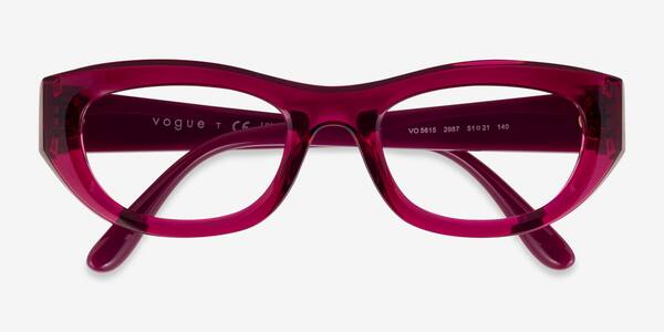 Transparent Fuchsia Vogue Eyewear VO5610B -  Plastic Eyeglasses