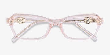 Light Pink Transparent Michael Kors MK4182U Hakone -  Acetate Eyeglasses