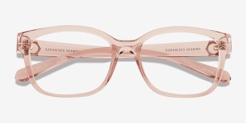 Shiny Transparent Pink Armani Exchange AX3098 -  Plastic Eyeglasses