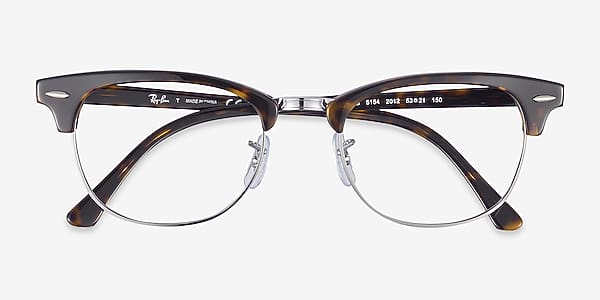 Dark Havana Ray-Ban RB5154 Clubmaster - Acetate Eyeglasses Dark Havana Ray-Ban RB5154 Clubmaster - Acetate Eyeglasses