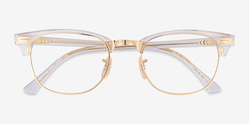 Transparent Ray-Ban RB5154 Clubmaster -  Acetate Eyeglasses