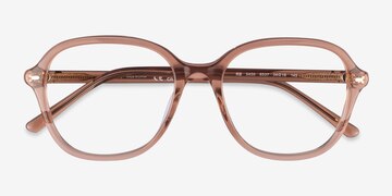 Transparent Brown Ray-Ban RB5456 -  Acetate Eyeglasses