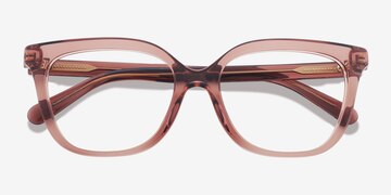 Transparent Smoke Pink Coach HC6302U -  Alternative Materials Eyeglasses