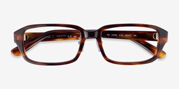 Striped Havana Ray-Ban RB5458D -  Acetate Eyeglasses