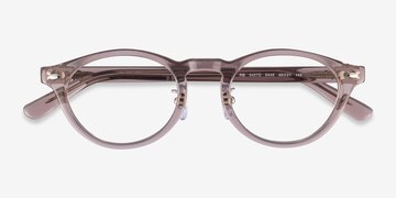 Transparent Light Brown Ray-Ban RB5457D -  Acetate Eyeglasses