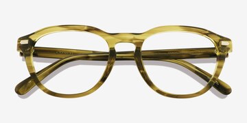 Striated Olive Coach HC6311U -  Acetate Eyeglasses