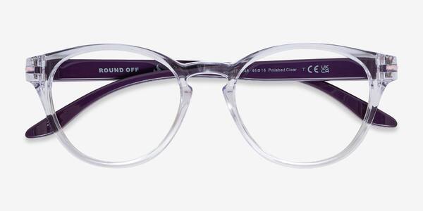Polished Clear Oakley Round Off -  Plastic Eyeglasses