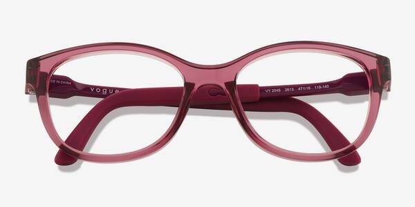 Transparent Dark Rose Vogue Eyewear VY2049 -  Plastic Eyeglasses