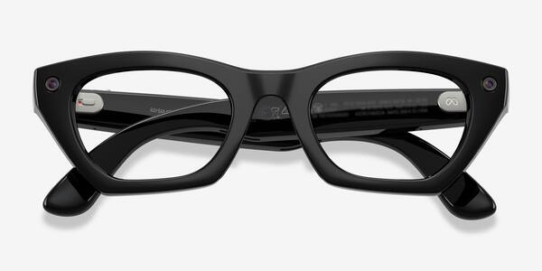 Shiny Black Ray-Ban Meta (Gen 3) Zena Optics -  Plastic Ai-glasses