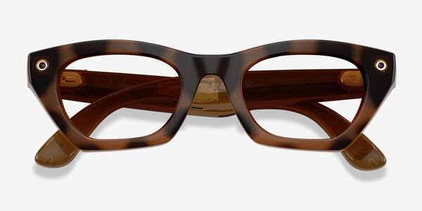 Polished Havana Ray-Ban Meta (Gen 3) Zena Optics -  Plastic Ai-glasses