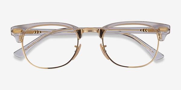 Gold Transparent Ray-Ban RB5154 -  Acetate-metal Lunettes de vue