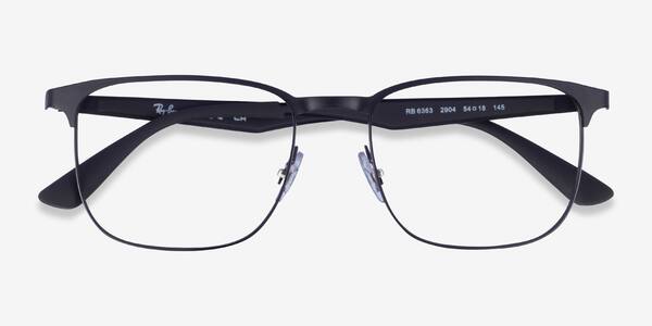 Matte Black Ray-Ban RB6363 -  Metal Eyeglasses