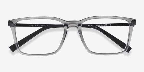 Shiny Transparent Gray Armani Exchange AX3077 -  Plastic-metal Lunettes de vue