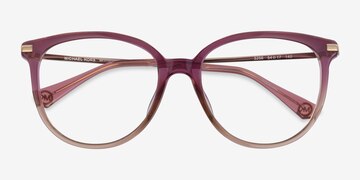 Dusty Rose Light Brown Michael Kors MK4106U Westport -  Metal Eyeglasses