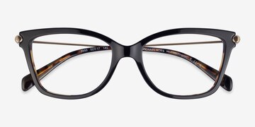 Black Amber Tortoise Michael Kors MK4150U Kingston -  Acetate Eyeglasses