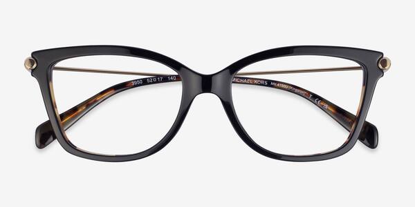 Black Amber Tortoise Michael Kors MK4150U Kingston -  Acétate Lunettes de vue