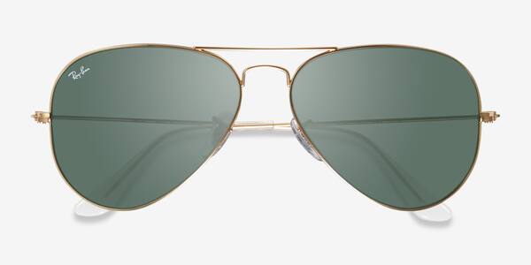 Gold Ray-Ban RB3025 -  Metal Sunglasses
