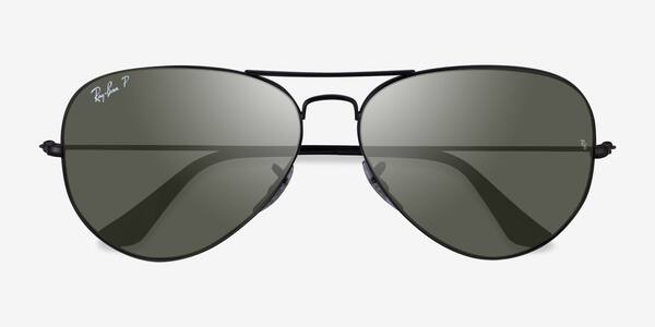 Shiny Black Ray-Ban RB3025 -  Métal Sunglasses