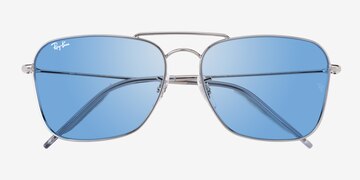 Gunmetal Ray-Ban Caravan Reverse -  Metal Sunglasses