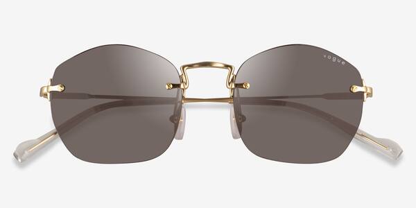 Brushed Gold Vogue Eyewear VO4216S -  Metal Sunglasses