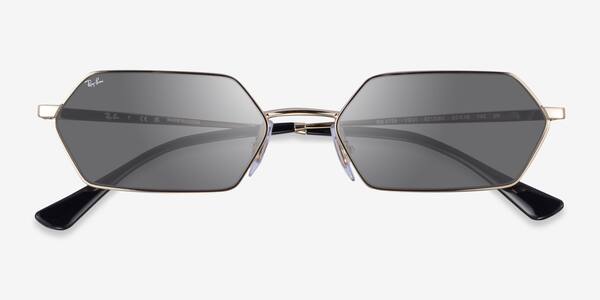 Light Gold Ray-Ban RB3728 Yevi -  Metal Sunglasses