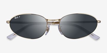 Shiny Gold Ray-Ban RB3734 -  Metal Sunglasses