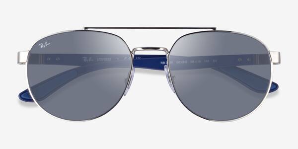 Shiny Silver Ray-Ban RB3736 Liefforce -  Metal Sunglasses