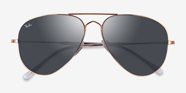 Or rose Ray-Ban RB3825 -  Métal Sunglasses