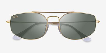 Gold Ray-Ban RB3845 Explorer 5 -  Metal Sunglasses