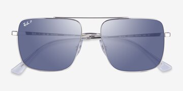 Silver Ray-Ban RB3758 -  Metal Sunglasses