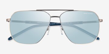 Matte Silver Armani Exchange AX2057S -  Métal Lunettes de soleil