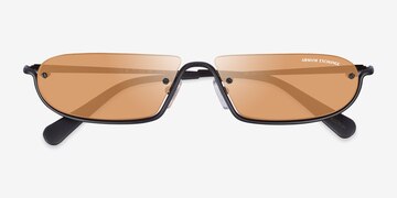 Matte Black Armani Exchange AX2058S -  Metal Sunglasses