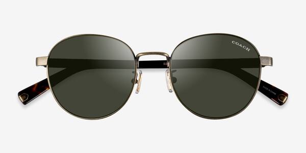 Antique Gold Coach HC7131 C6195 -  Metal Sunglasses