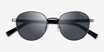 Antique Gunmetal Coach HC7131 C6195 -  Métal Lunettes de soleil
